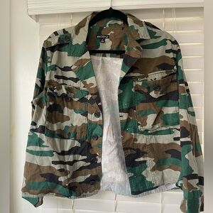 Jcrew outlet camo shirt large